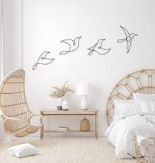Birds Metal Wall Art Bedroom Wall Art