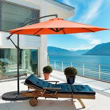 Costway 10 Ft Offset Patio Umbrella