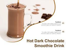 hot dark chocolate smoothie drink ppt