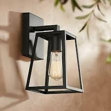 modern outdoor wall light fixture black