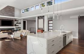 Open kitchen design with living room image: What You Need In Your Open Kitchen Ellecor Interior Design
