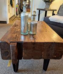beam coffee table wooden wonders