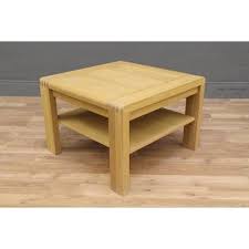 Solid Oak Side Table And Coffee Table