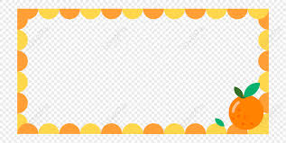orange border png images with