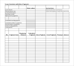11 Loan Payment Schedule Templates Free Word Excel Pdf Format