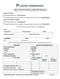 While most hmos cater to both group and individual accounts, kaiser's product is geared to. Kaiser Permanente Prior Authorization Form Fill Out And Sign Printable Pdf Template Signnow