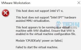support intel ept hardware isted error