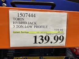 costco torin 3 ton jack hybrid low