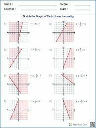 graphing linear inequalities practice