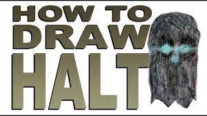 How to draw Halt (Doors) - YouTube