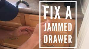 easy fix for a stuck kitchen drawer