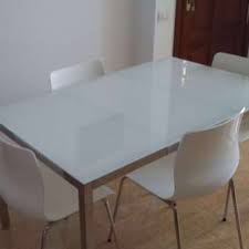 Ikea Glass Dining Study Table W Metal