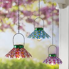 Solar Flower Hanging Lanterns The