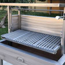 all stainless argentine v grate grill with drip pan
