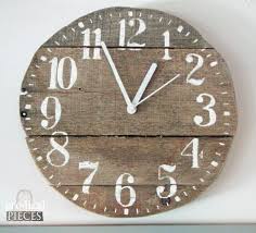 Barn Wood Pallet Decor Clock