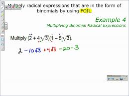 Operations With Radical Expressions