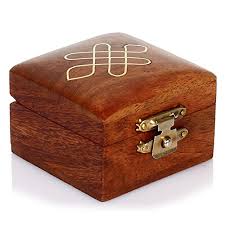 small wooden jewelry box indian