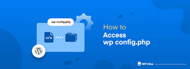 how to access wp config php file in