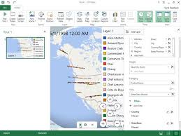 3d map feature in excel 2019
