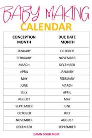 39 Symbolic Conception Date Chart