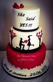 Next, use different tips on. She Said Yes Engagement Cake Design Engagement Party Cake Cake