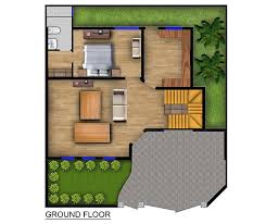 2d floor plan render ground floor free