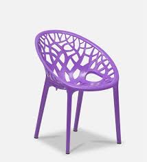 crystal plastic chair in iron black