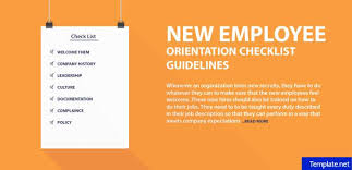 2 New Employee Orientation Checklist Templates Word Free
