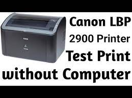 canon lbp 2900 printer test print
