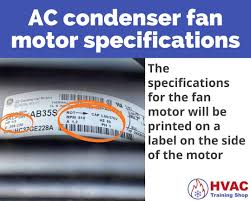 ac condenser fan motors what you need