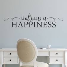 Wall Quote Decal Craftiness Is