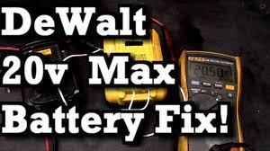 DeWalt 20v Max Battery Fix - YouTube