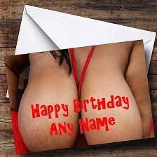 Amazon.com : Big Boobs Personalized Birthday Greetings Greetings Card :  Office Products