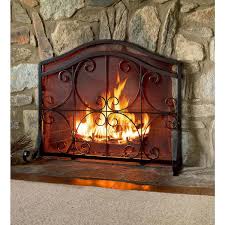 Panel Flat Guard Fireplace Screen