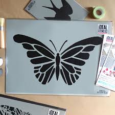 Butterfly Stencil Nursery Decor Craft Ideal Stencils