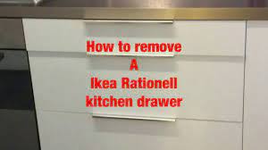 How to remove a Ikea Rationell kitchen drawer - YouTube