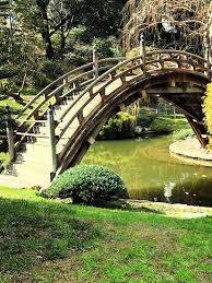 Bridge Water Japanese Garden Green