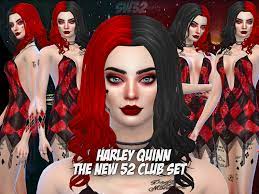 the new 52 styled harley quinn club set