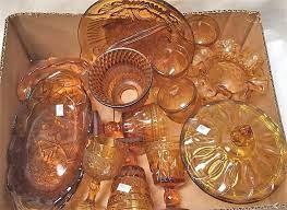 Vintage Amber Glassware Indiana Glass
