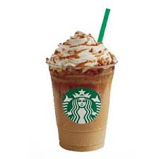 caramel ribbon crunch frappuccino with