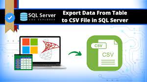to export data from table to csv file