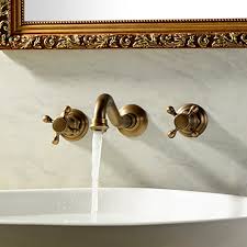 Antique Brass Bathroom Sink Faucet