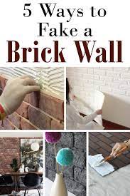 Diy Faux Brick Wall Faux Brick Walls