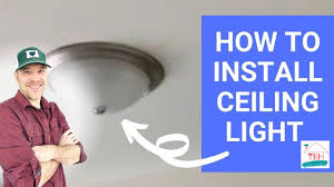 install flush mount ceiling light