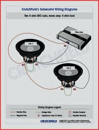 8 ohm or 1 ohm subwoofer wiring. Vt 5776 Two 4 Ohm Dvc Subs Bridged 4channel Amp 2 X 2 Ohm Load Download Diagram