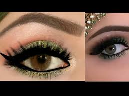 olive green eye makeup tutorial by erum