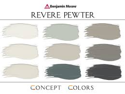 Revere Pewter Home Paint Color Palette
