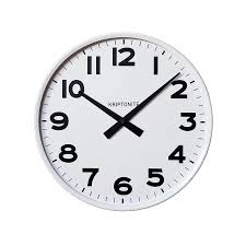 KRIPTONITE orologio da parete CLASSICO BIANCO (Ø 25 cm bianco - Alluminio  anodizzato e vetro) - MyAreaDesign.it