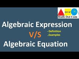 Difference Between Algebraic Expression