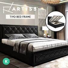 Artiss King Size Gas Lift Bed Frame